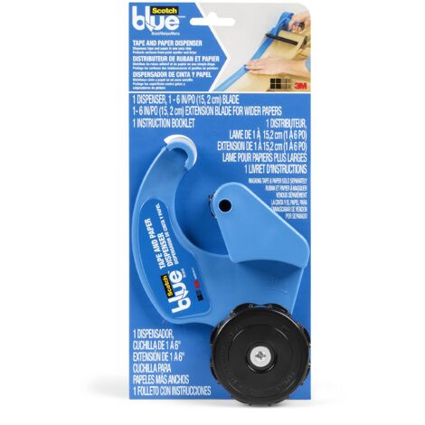 ScotchBlue M1000 Dispenser per Nastro e Carta per Mascheratura - Per l'uso su finestre, porte, vasche da bagno e altre superfici - Protegge dagli schizzi di vernice