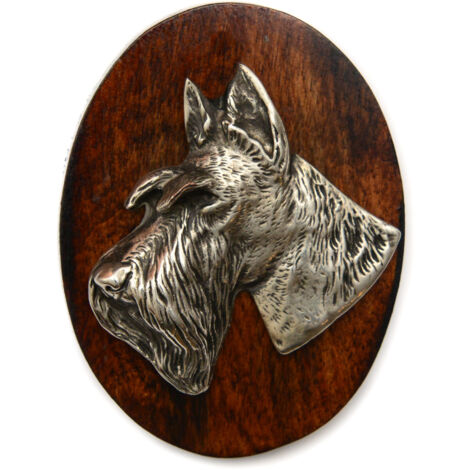 Scottish Terrier, Aberdeen Terrier I - Showbrosche, Startnummernclip, Hundeabzeichen von Art-Dog