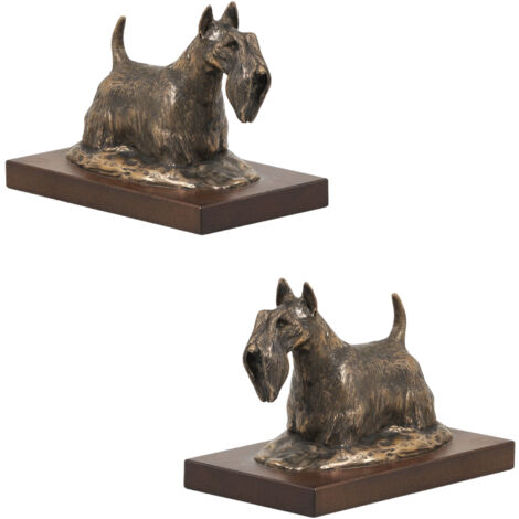 Scottish Terrier, Aberdeen Terrier - statuetta di cane, statuetta da ufficio, trofeo per una mostra canina di Art-Dog