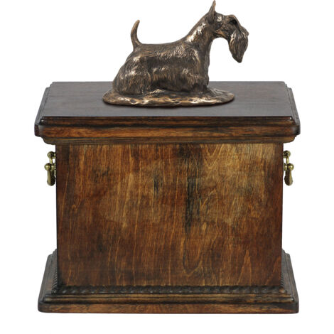 Scottish Terrier, Aberdeen Terrier - urna per ceneri di cane, urna con statuetta, urna elegante in stile classico di Art-Dog