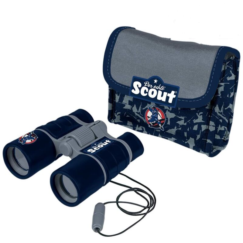 

Prismáticos para niños con bolsa para cinturón neopreno azul - Scout