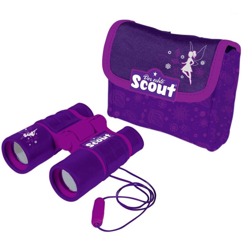 

Prismáticos para niños con bolsa para cinturón neopreno morado - Scout