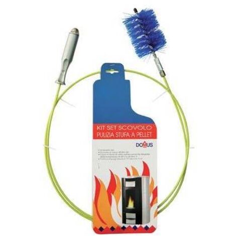 SCOVOLO KIT PULIZIA STUFA PELLET DOMUS - MM 80 H.MT 2,00 - 1 confezione