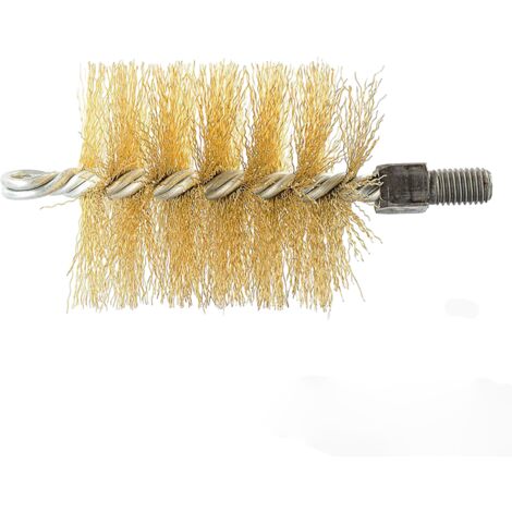 SCOVOLO TONDO ATTACCO FILETTATO 12MA Ø30-140mm PULIZIA STUFA CANNA FUMARIA, "140mm"