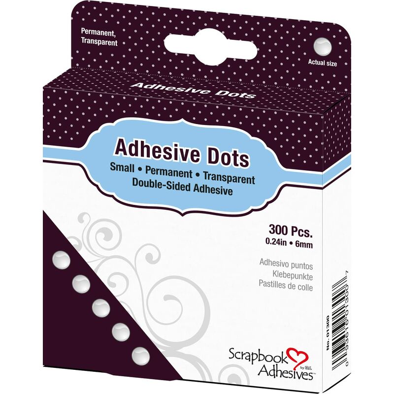 Image of Scrapbook Adhesives 8 mm, 300 pezzi, con motivo a pois