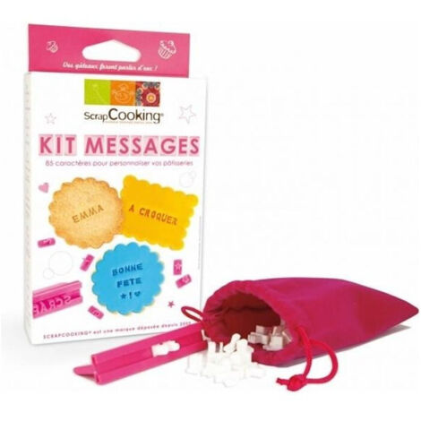 SCRAPCOOKING Kit Messages pour biscuits