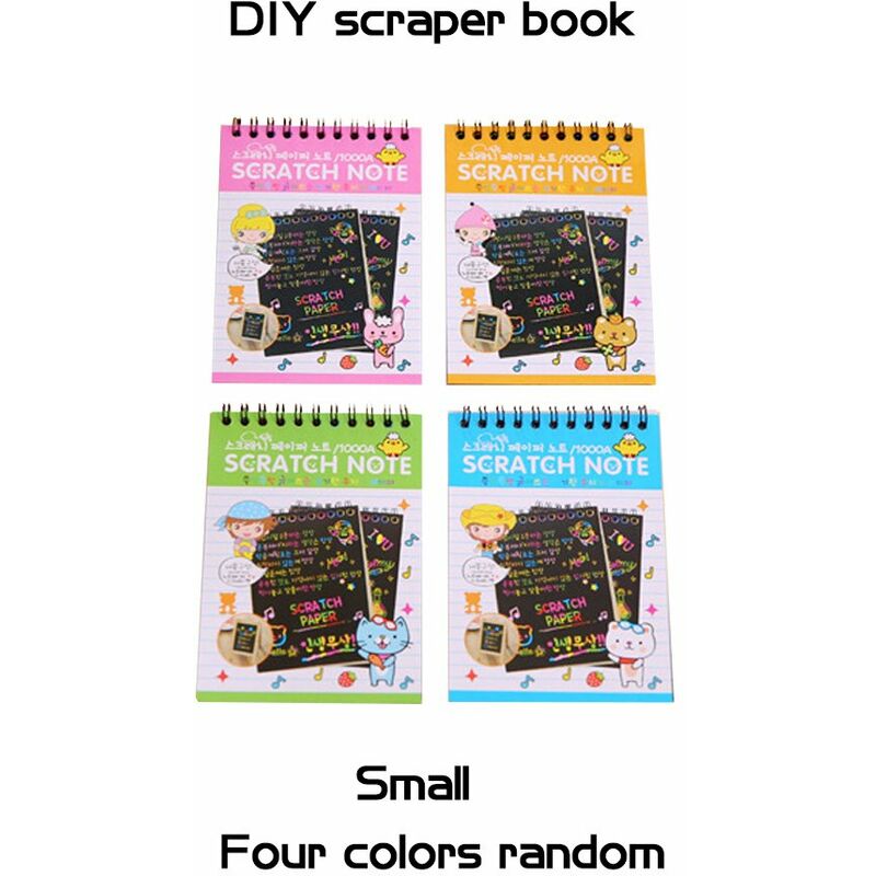 

Scratch DIY Cartoon Sketch Dazzle Painting Surprise Coating Libro magico,Color aleatorio