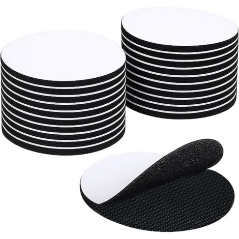 Scratch Double Face Sticker, Adhesive Tapes, Bandes Auto-agrippantes, Adhesive Gripping Tape with Hooks and Loops(Noir)