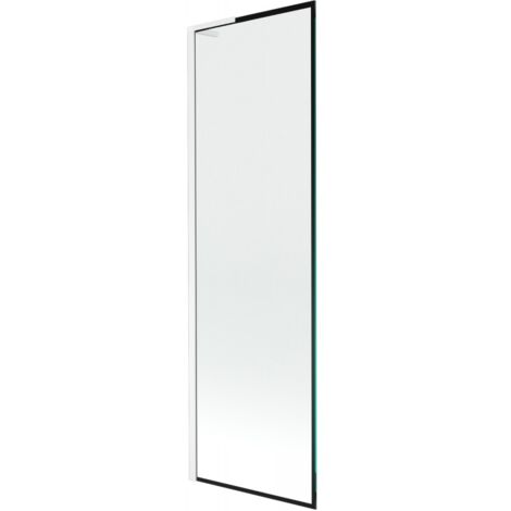 SCREEN baignoire Mexen Next L à 1 volet 60 x 150 cm, motif noir, blanc - 895-060-000-03-70-20