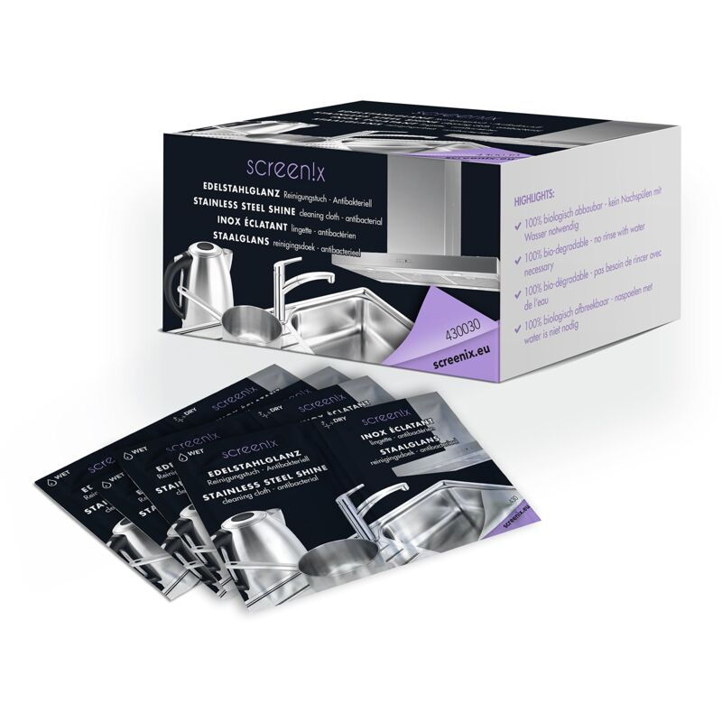 Screenix SI430030 antibatterico salviette, in