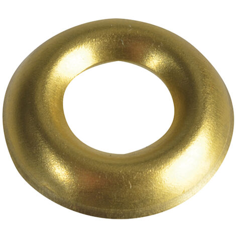 Screw Cup Washers Brass No.10 Forge Pack 20 FORFPSCW10B