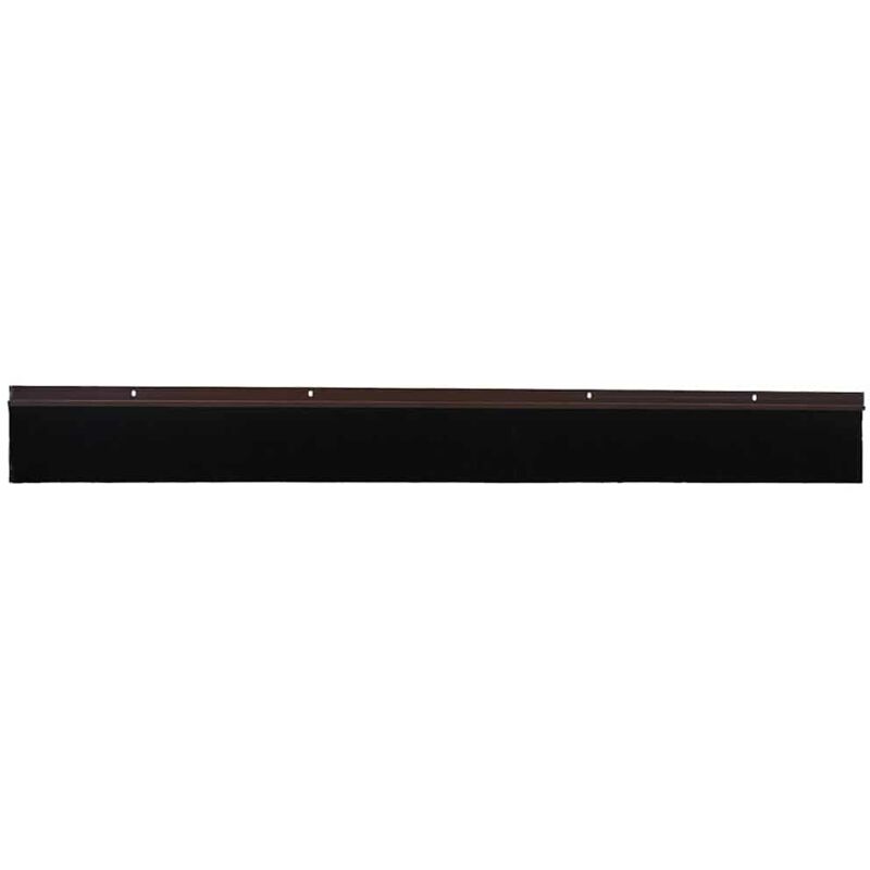 Screw-on Door Brush Seals 2 Pcs Brown 100 Cm Aluminium Alloy Vidaxl