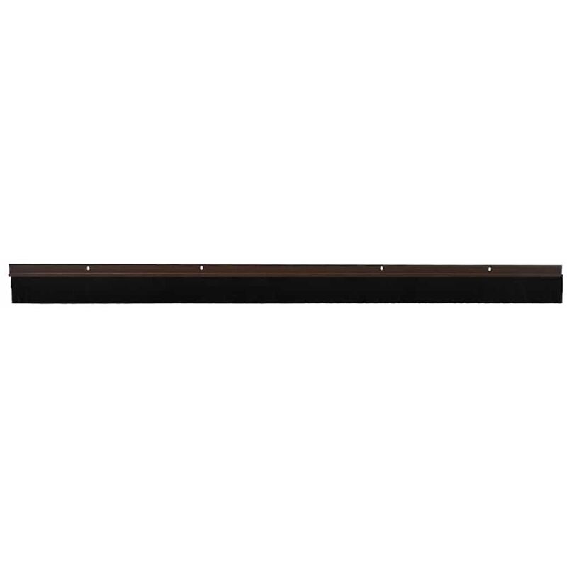 Screw-on Door Brush Seals 6 Pcs Brown 100 Cm Aluminium Alloy Vidaxl
