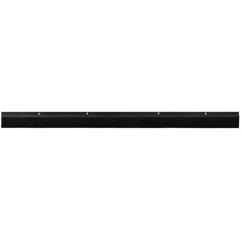 Screw-on Door Brush Seals 2 Pcs Black 100 Cm Aluminium Alloy Vidaxl