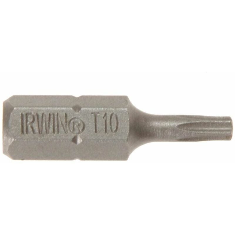 Screwdriver Bits TORX TX10 x 25mm Pack of 10 IRW10504351