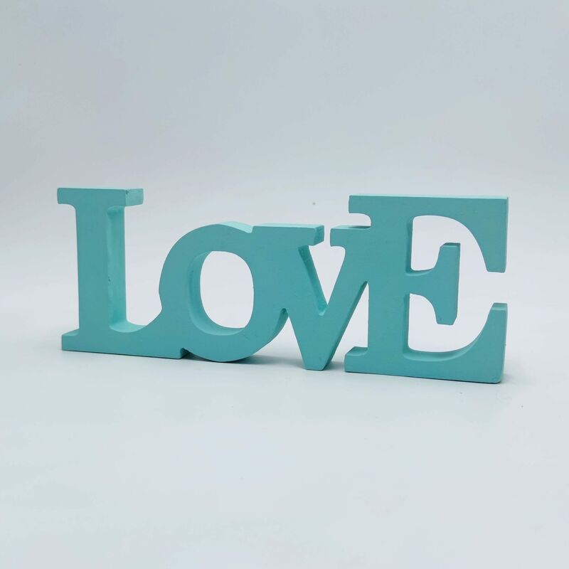 Image of Scritta Love - Colore: Tiffany