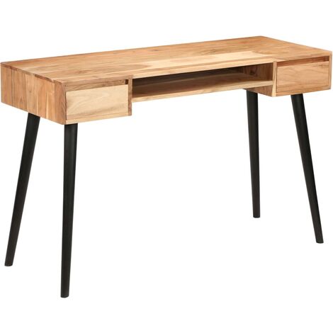 Scrittoio in Legno Massello di Acacia 118x45x76 cm