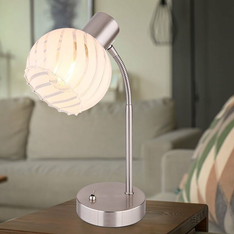 Image of Scrittoio lampada da tavolo flexo faretto illuminazione ufficio camera da letto camera vetro