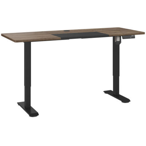 Scrivania 140x70x116 cm con motore, regolabile in altezza, in piedi, protezione da surriscaldamento, nero