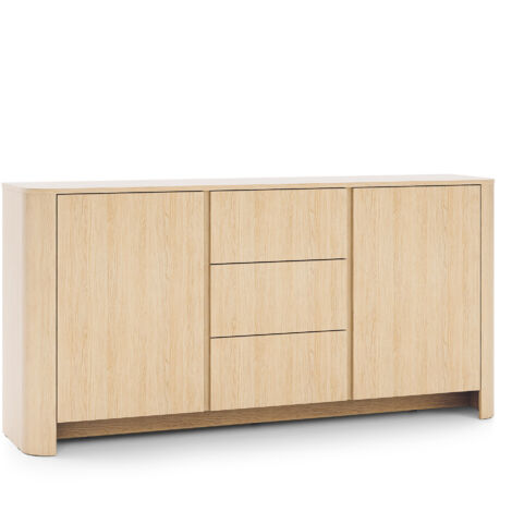 Scrivania: 2 cassetti, Bianco Opaco, 135 x 77 x 50 cm,