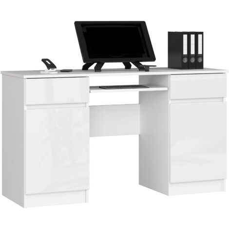 Scrivania PC con Scaffali e Cassetti 140x50x110 cm in Legno e