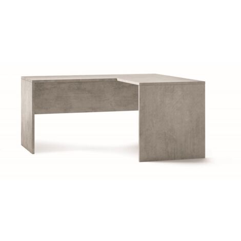 Scrivania Angolare 160x150 cm Cemento Moderna Angolo da Ufficio Studio