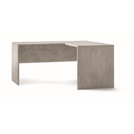 Scrivania Angolare 160x150 cm Cemento Moderna Angolo da Ufficio Studio