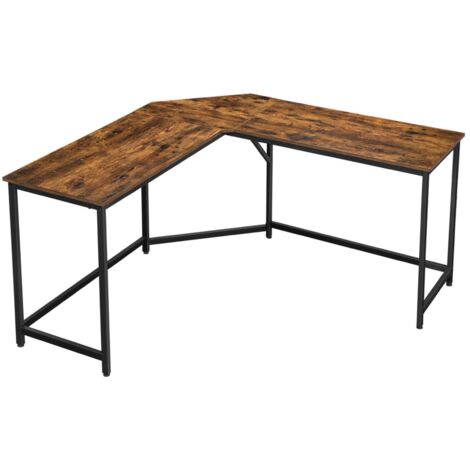 Scrivania angolare grande marrone scuro Loft BEGRYF 149x149x75