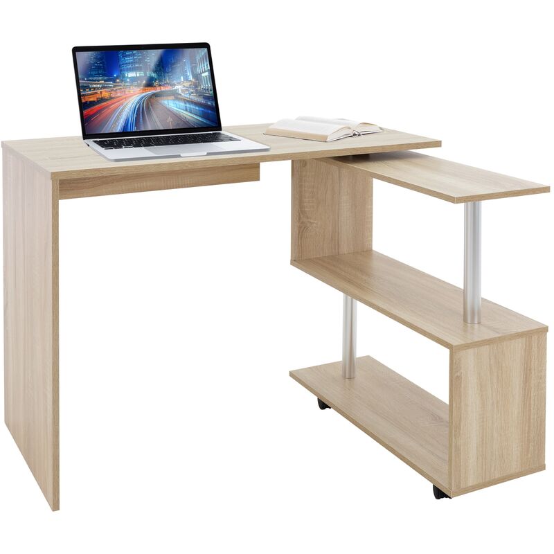 Ml design Scrivania Angolare Per Computer Pc 150x88x75 Cm Girevole ...
