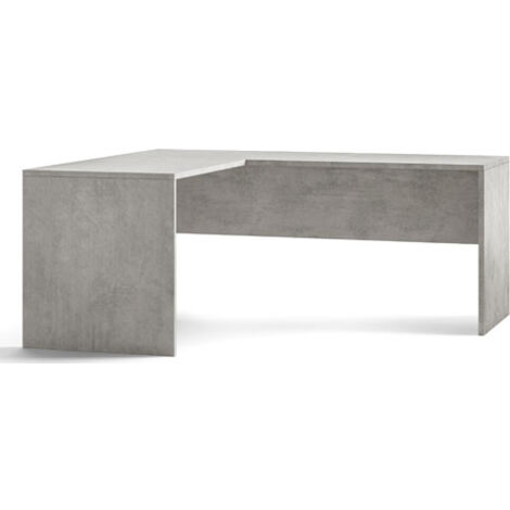 Scrivania angolare sinistro cemento larga 180 cm.