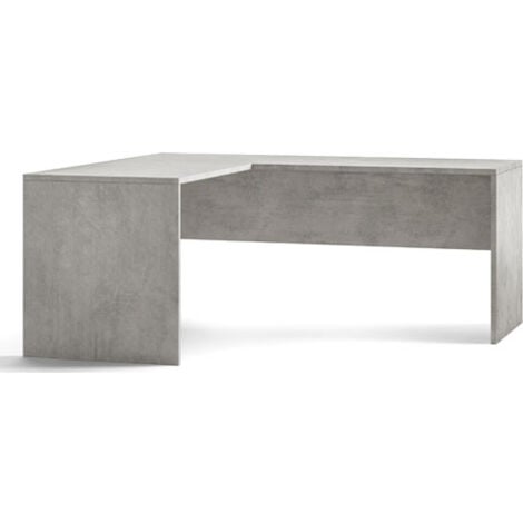 Scrivania angolare sinistro cemento larga 180 cm.