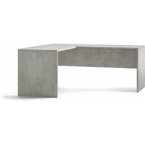 Scrivania Angolare Sx 180x76x169 cm Cemento
