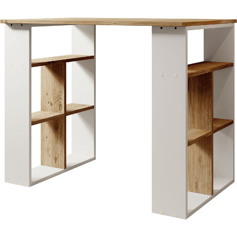 Scrivania – Bianco e Pino atlantico Finitura Opaca – 90 x 74 x 60 cm – URBAN - Blanco/PinoAtlantico