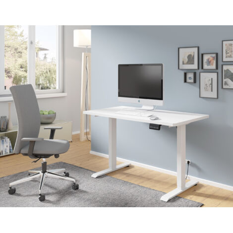 SCRIVANIA BIMOTION DESK 1S BIANCO OPACO BIANCO OPACO 120x65
