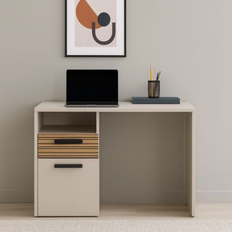 SCRIVANIA BRAVO 110X60XH76CM CASHMERE/RIGATO.