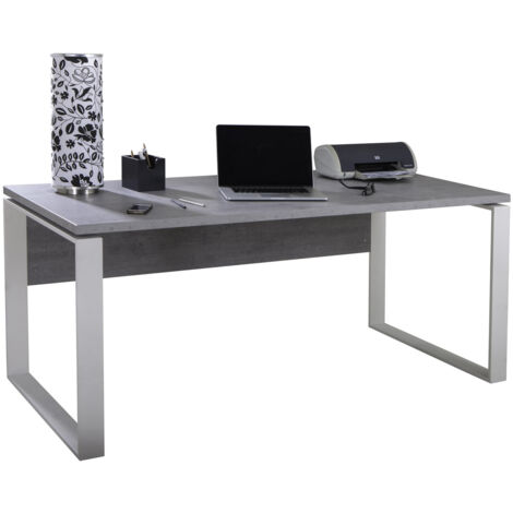 Scrivania Composad Disegno Grigio E Bianco 74 cm