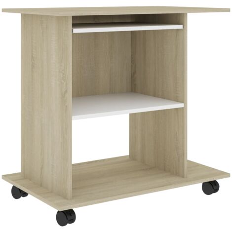 Scrivania per Computer Rovere 80x50x75cm Diversi Colori