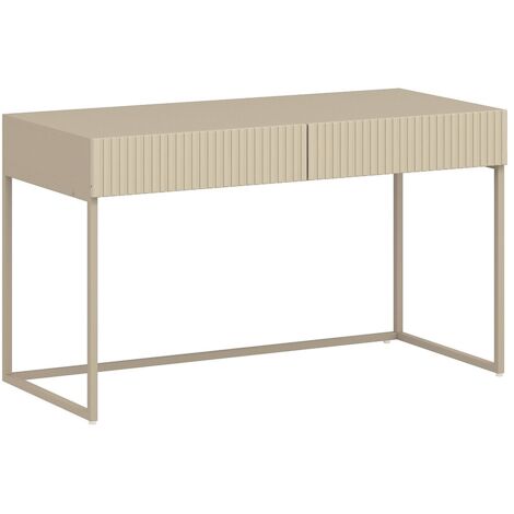 Scrivania con 2 cassetti Beige - CALDRIN di PASCAL MORABITO