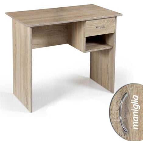 Scrivania con Cassetto cm.90x50 h.75 colore Rovere