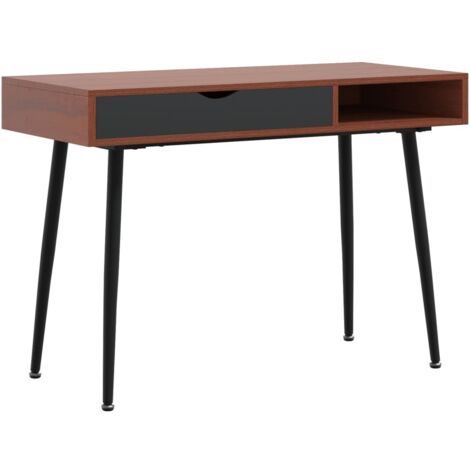 Scrivania con Cassetto Marrone 110x50x75 cm Legno Multistrato vidaXL
