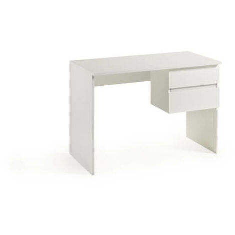 Scrivania Con Due Cassetti bianco