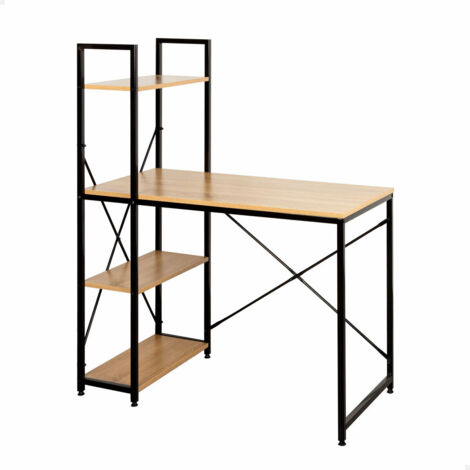Scrivania con scaffale Max Home Acciaio Melammina Truciolare 100 x 120 x 52 cm
