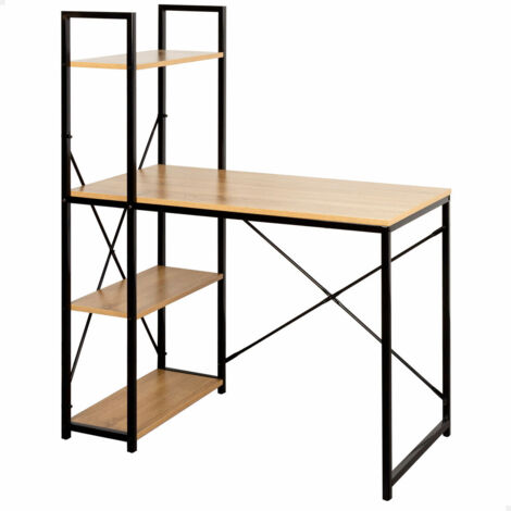 Scrivania con scaffale Max Home Acciaio Melammina Truciolare 120 x 12 x 64 cm