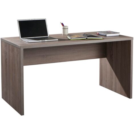 Scrivania con traverso 75x138xh69 cm Linea Disegno - Rovere Tartufo
