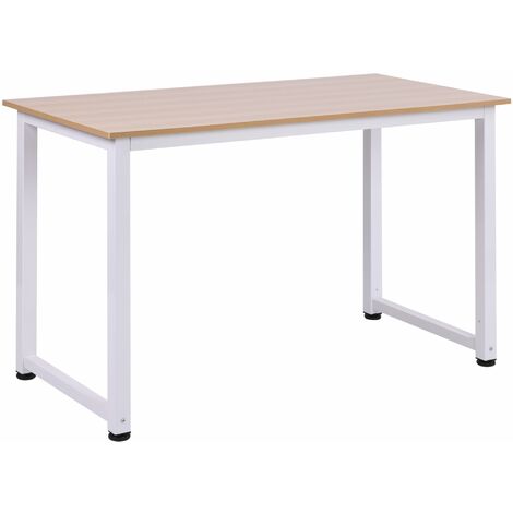 Scrivania da Ufficio 120x60 cm in Metallo  Natural Bianca