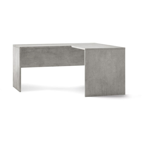 Scrivania da Ufficio Angolare Destra 160x76x150 cm Cemento