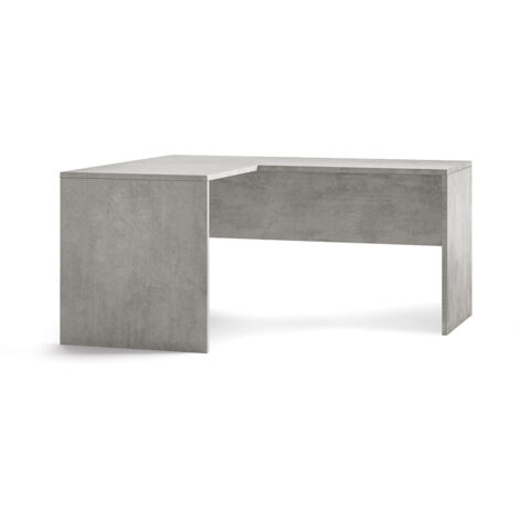 Scrivania da Ufficio Angolare Sinistra 160x76x150 cm Cemento