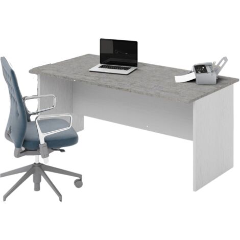 Scrivania da ufficio  colore Cemento H74x160x80cm