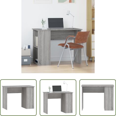 Scrivania da ufficio -  Scrivania Grigio Sonoma 100x55x75 cm in Legno Multistrato