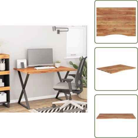 Scrivania da ufficio - vidaXL Piano Scrivania 100x80x2,5cm Rettangolare Legno Massello Acacia - Tavolo da pranzo